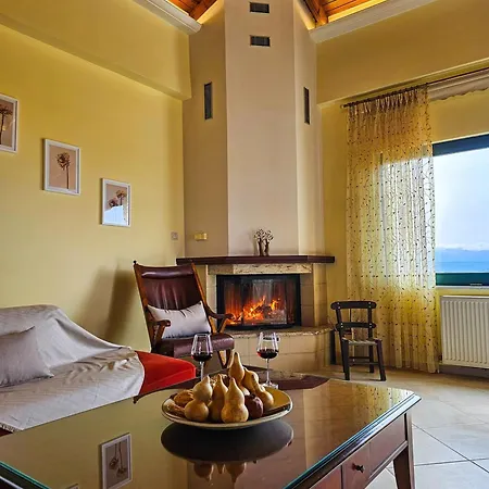 Villa Aitheras With Sea Views And Garden